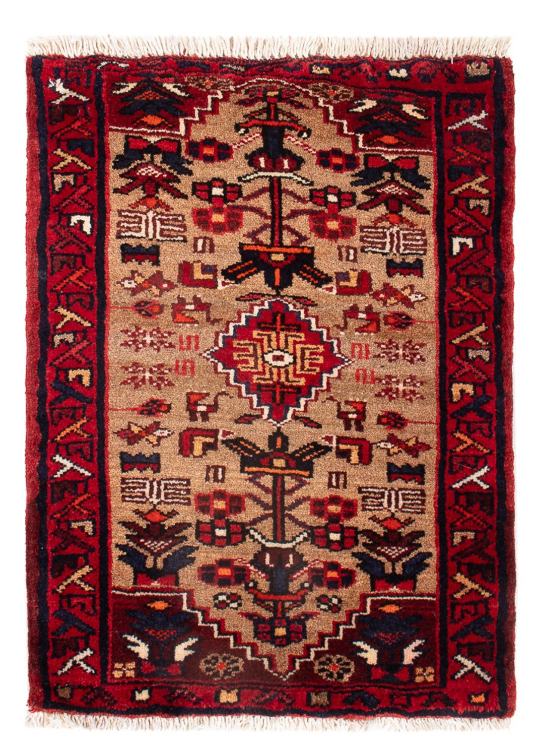 Persisk tæppe - Nomadisk - 66 x 50 cm - brun