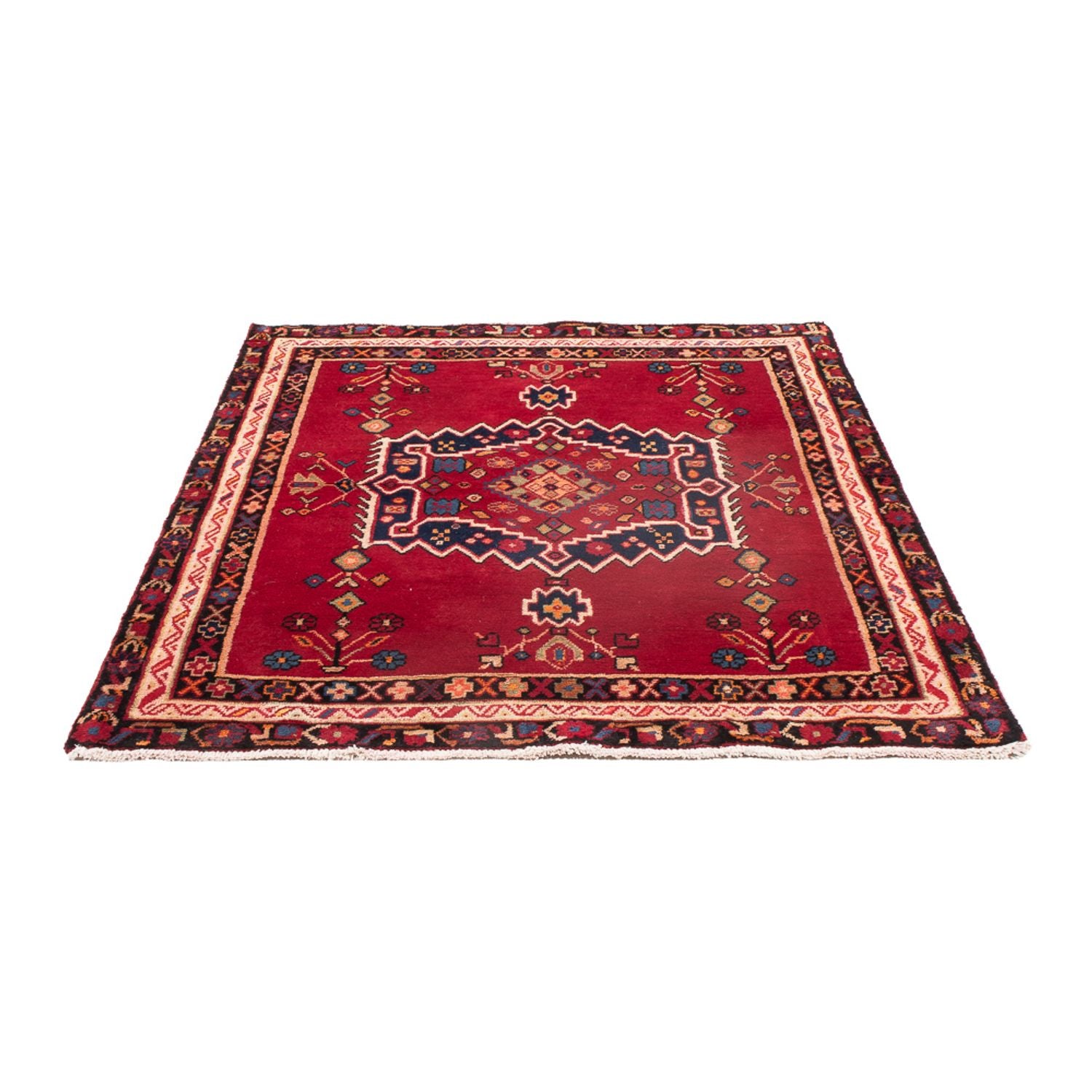Persisk tæppe - Nomadisk - 150 x 121 cm - rød
