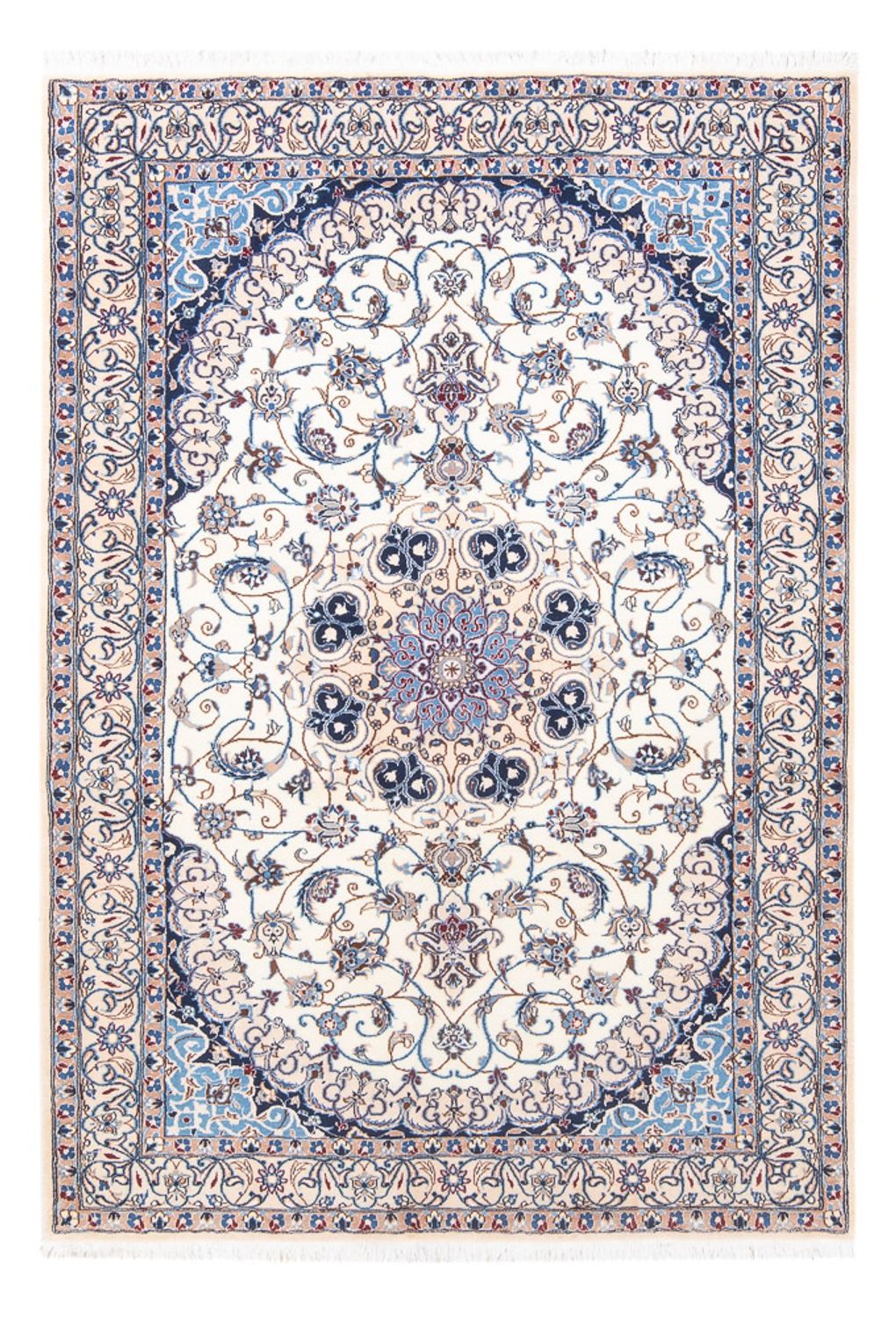 Persisk tæppe - Nain - Royal - 197 x 130 cm - creme