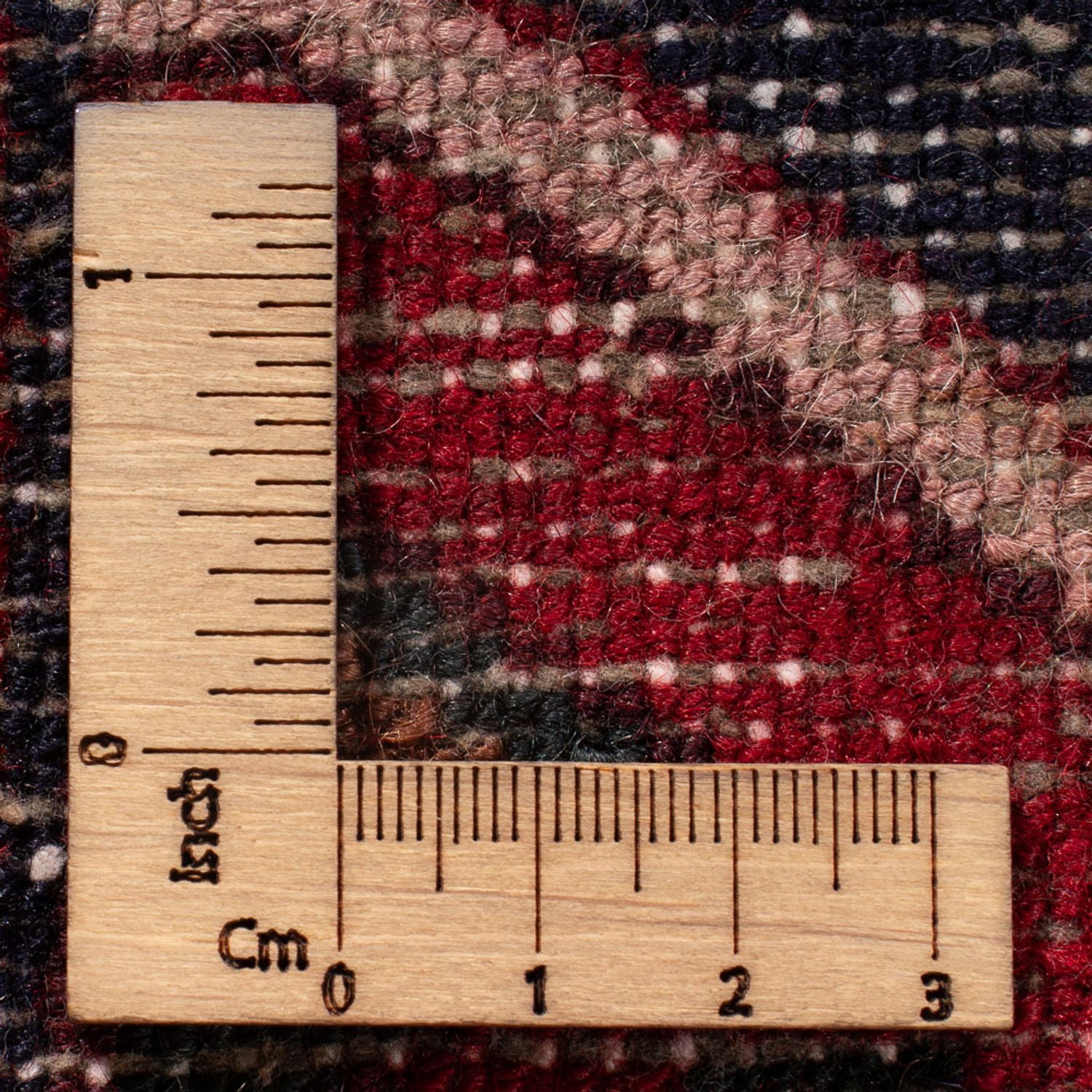 Persisk tæppe - Nomadisk - 129 x 74 cm - mørkeblå