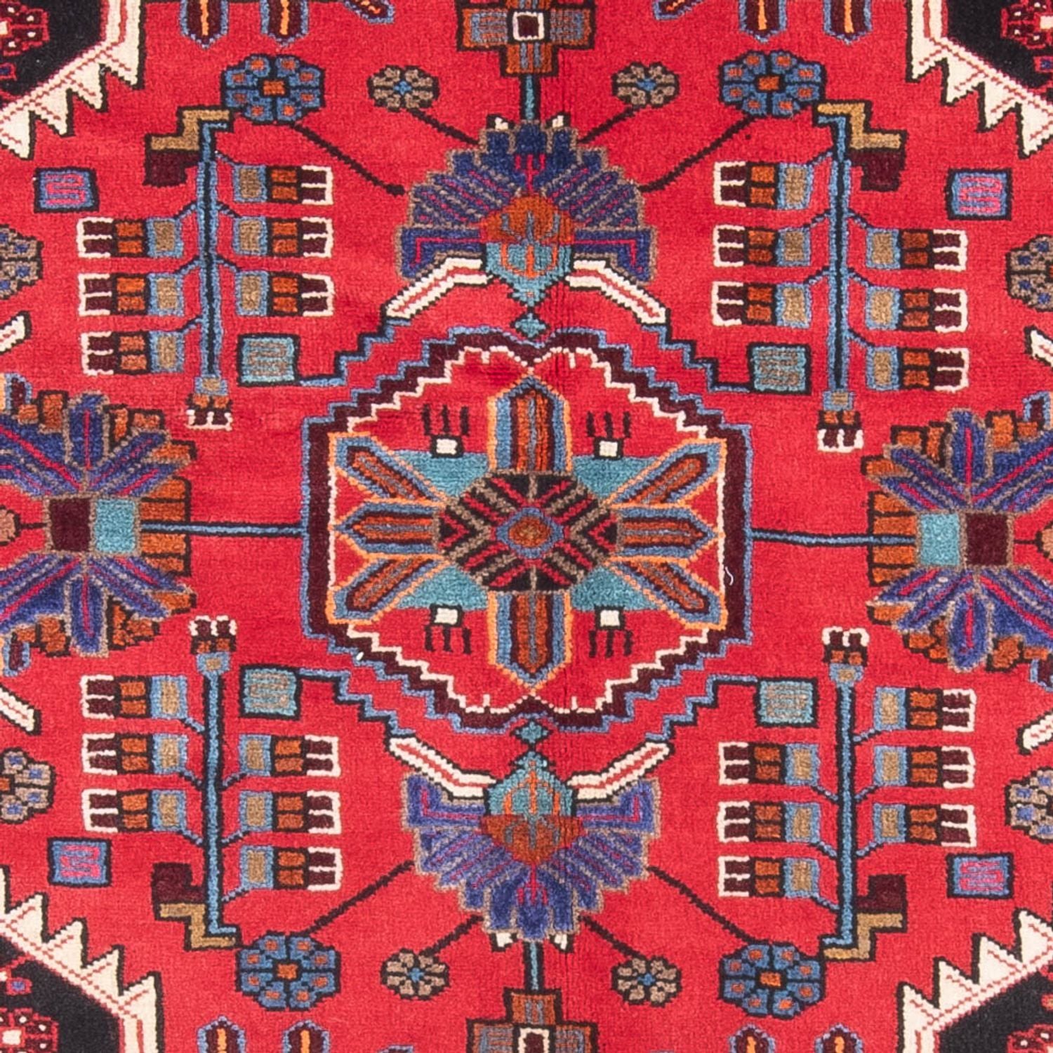 Persisk tæppe - Nomadisk - 207 x 136 cm - rød