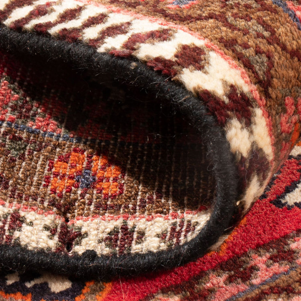 Turkaman-tæppe - 89 x 67 cm - rød