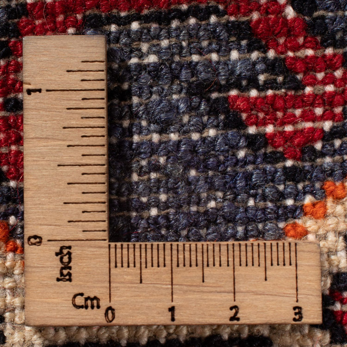 Turkaman-tæppe - 89 x 67 cm - rød