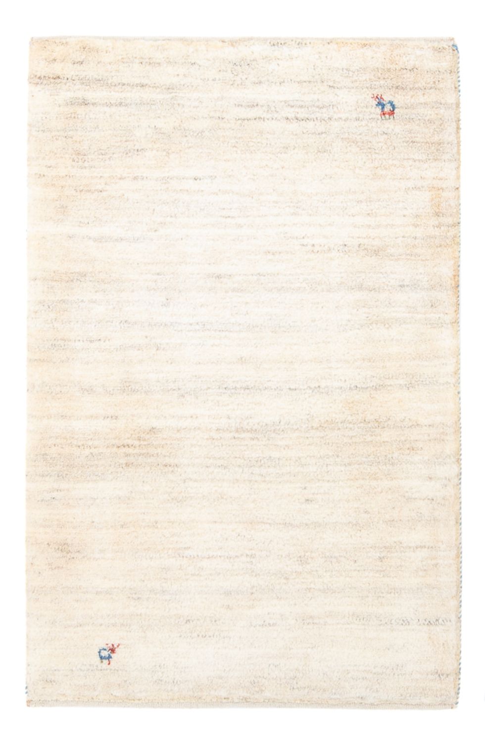 Gabbeh-tæppe - Persisk - 127 x 83 cm - naturlig hvid