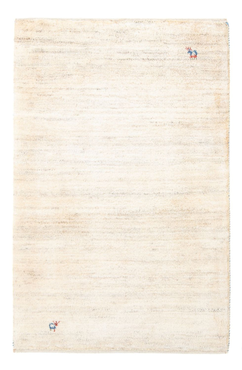 Gabbeh-tæppe - Persisk - 127 x 83 cm - naturlig hvid
