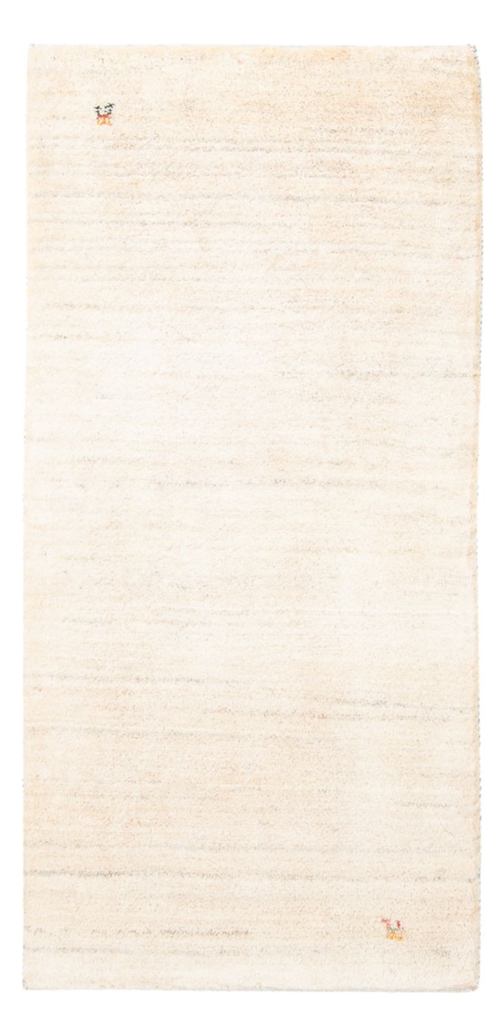 Gabbeh-tæppe - Persisk - 146 x 73 cm - naturlig hvid
