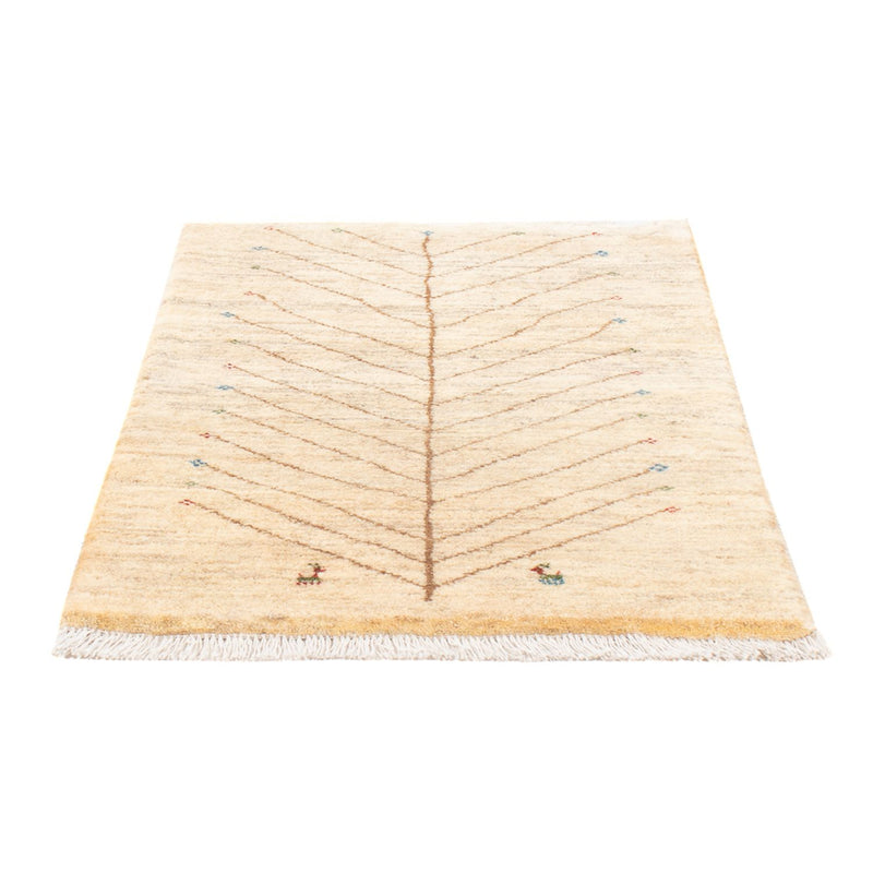 Gabbeh-tæppe - Persisk - 121 x 77 cm - naturlig hvid