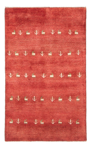 Gabbeh-tæppe - Persisk - 123 x 79 cm - rød