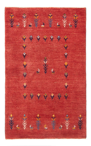 Gabbeh-tæppe - Persisk - 123 x 83 cm - rød