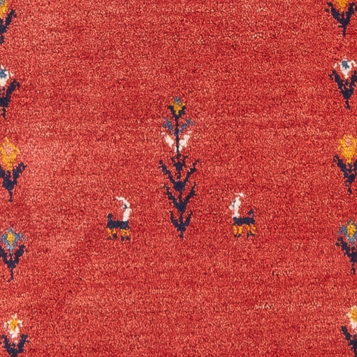 Gabbeh-tæppe - Persisk - 123 x 83 cm - rød