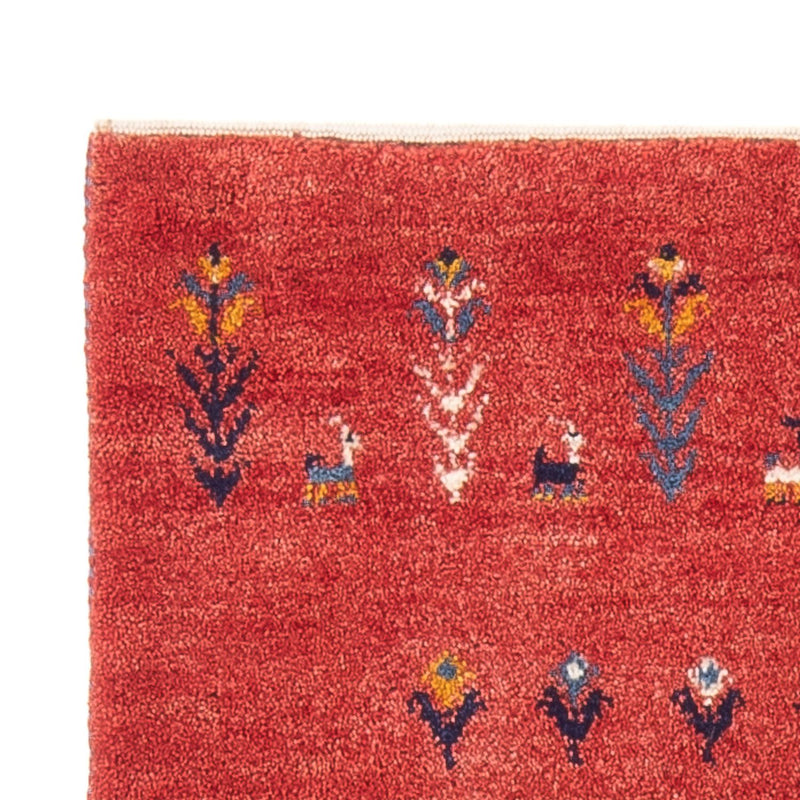Gabbeh-tæppe - Persisk - 123 x 83 cm - rød