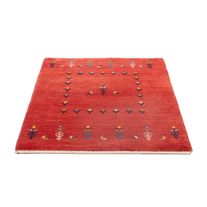 Gabbeh-tæppe - Persisk - 123 x 83 cm - rød