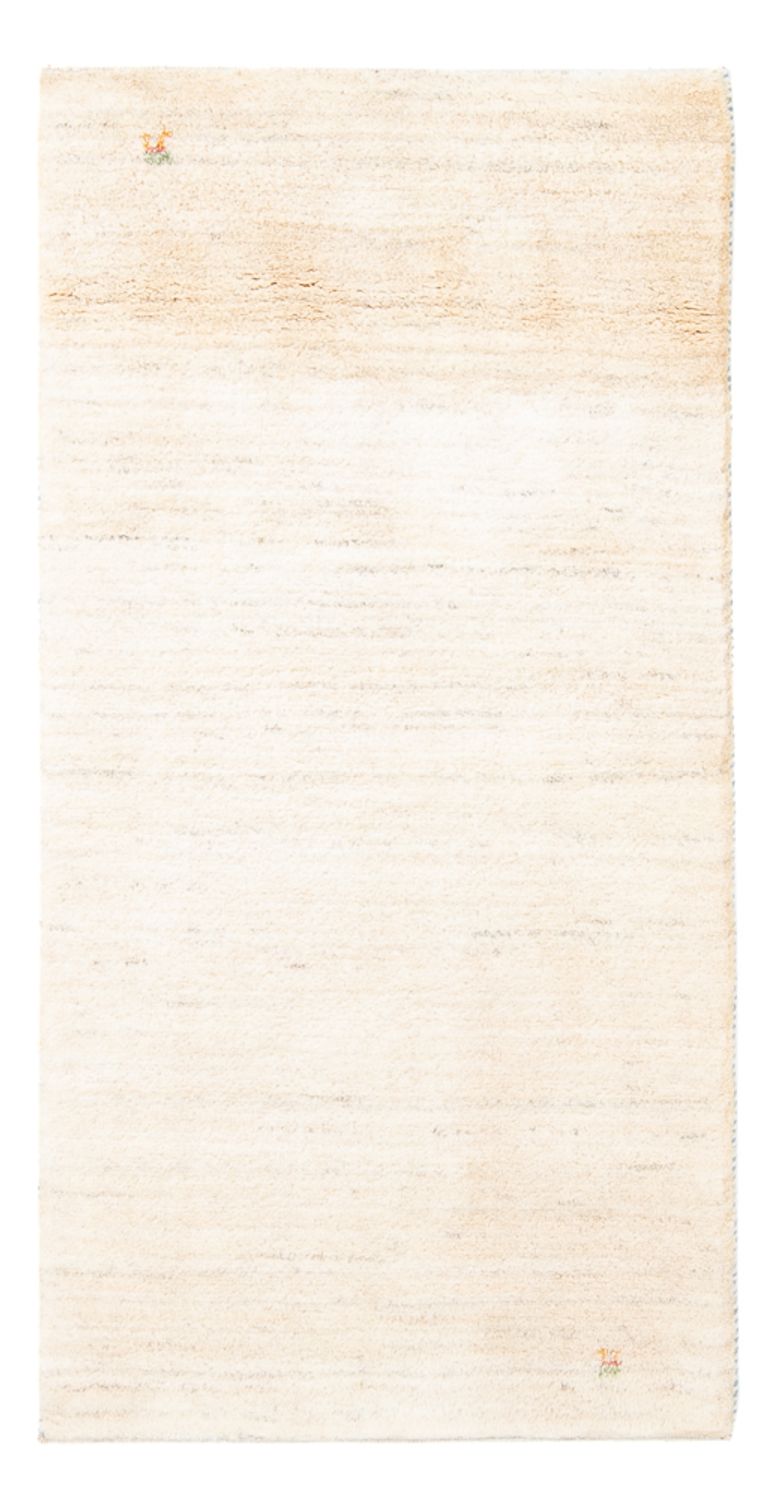 Gabbeh-tæppe - Persisk - 144 x 71 cm - naturlig hvid
