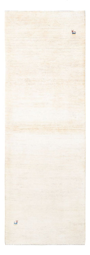 Løber Gabbeh-tæppe - Persisk - 247 x 82 cm - naturlig hvid