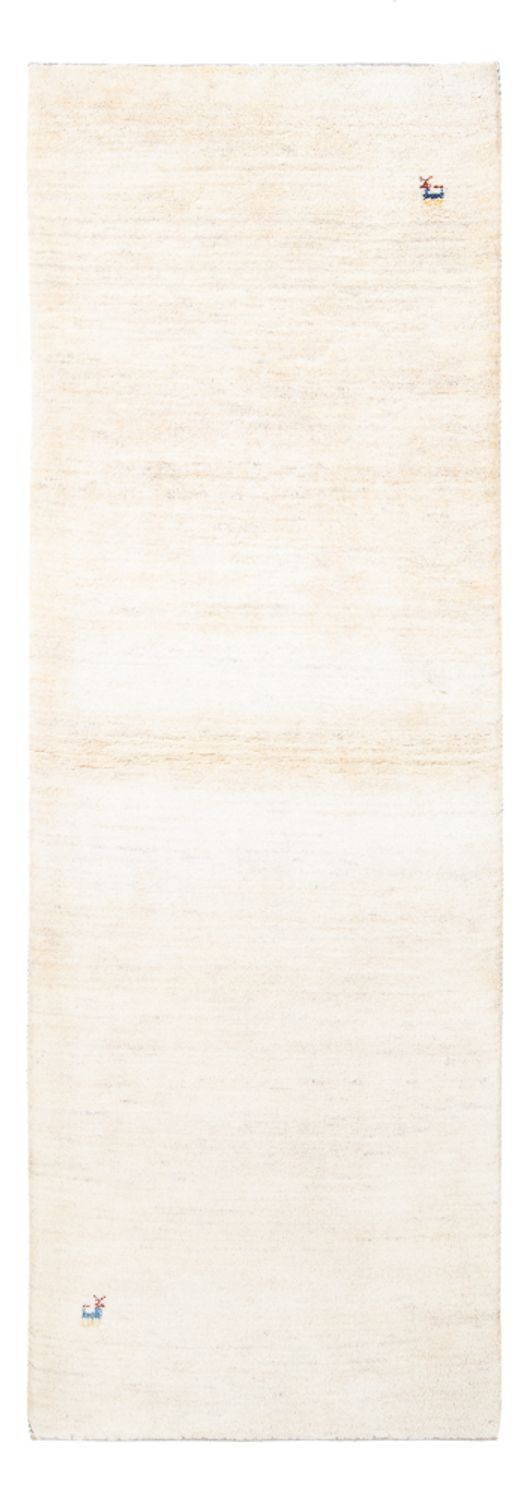 Løber Gabbeh-tæppe - Persisk - 247 x 82 cm - naturlig hvid