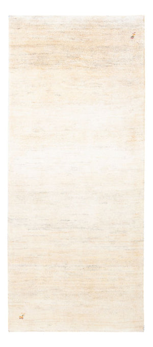 Løber Gabbeh-tæppe - Persisk - 193 x 83 cm - naturlig hvid