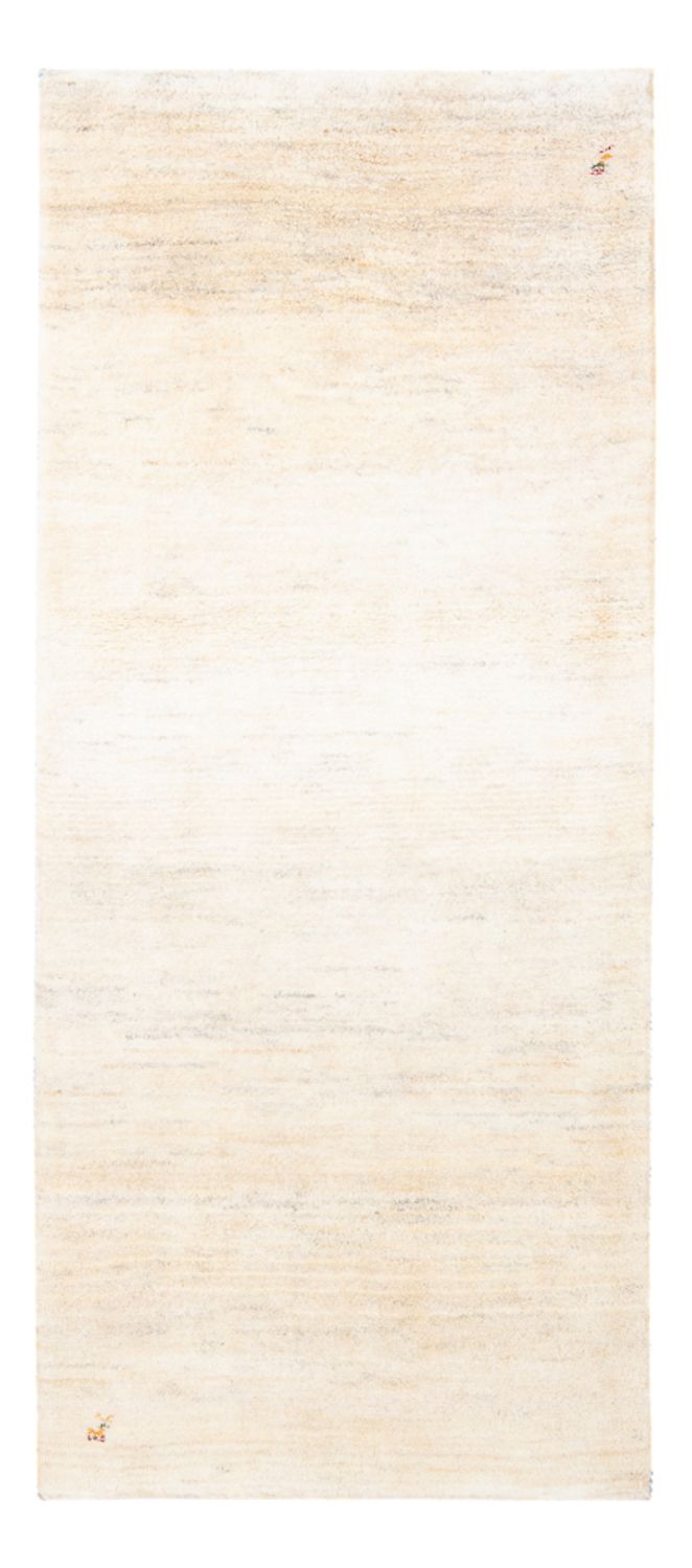 Løber Gabbeh-tæppe - Persisk - 193 x 83 cm - naturlig hvid