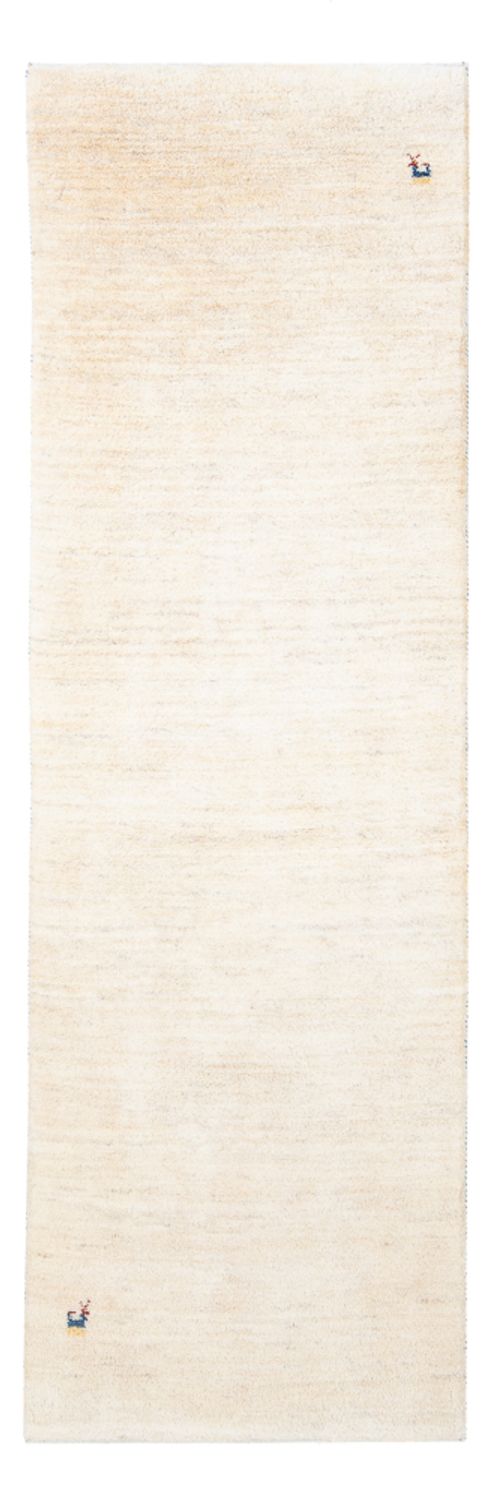 Løber Gabbeh-tæppe - Persisk - 245 x 79 cm - naturlig hvid