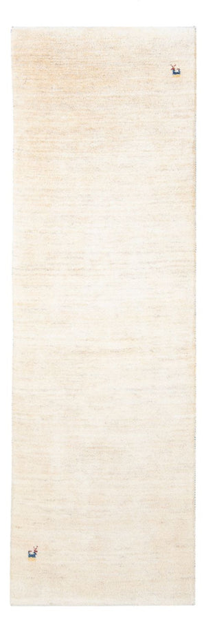 Løber Gabbeh-tæppe - Persisk - 245 x 79 cm - naturlig hvid