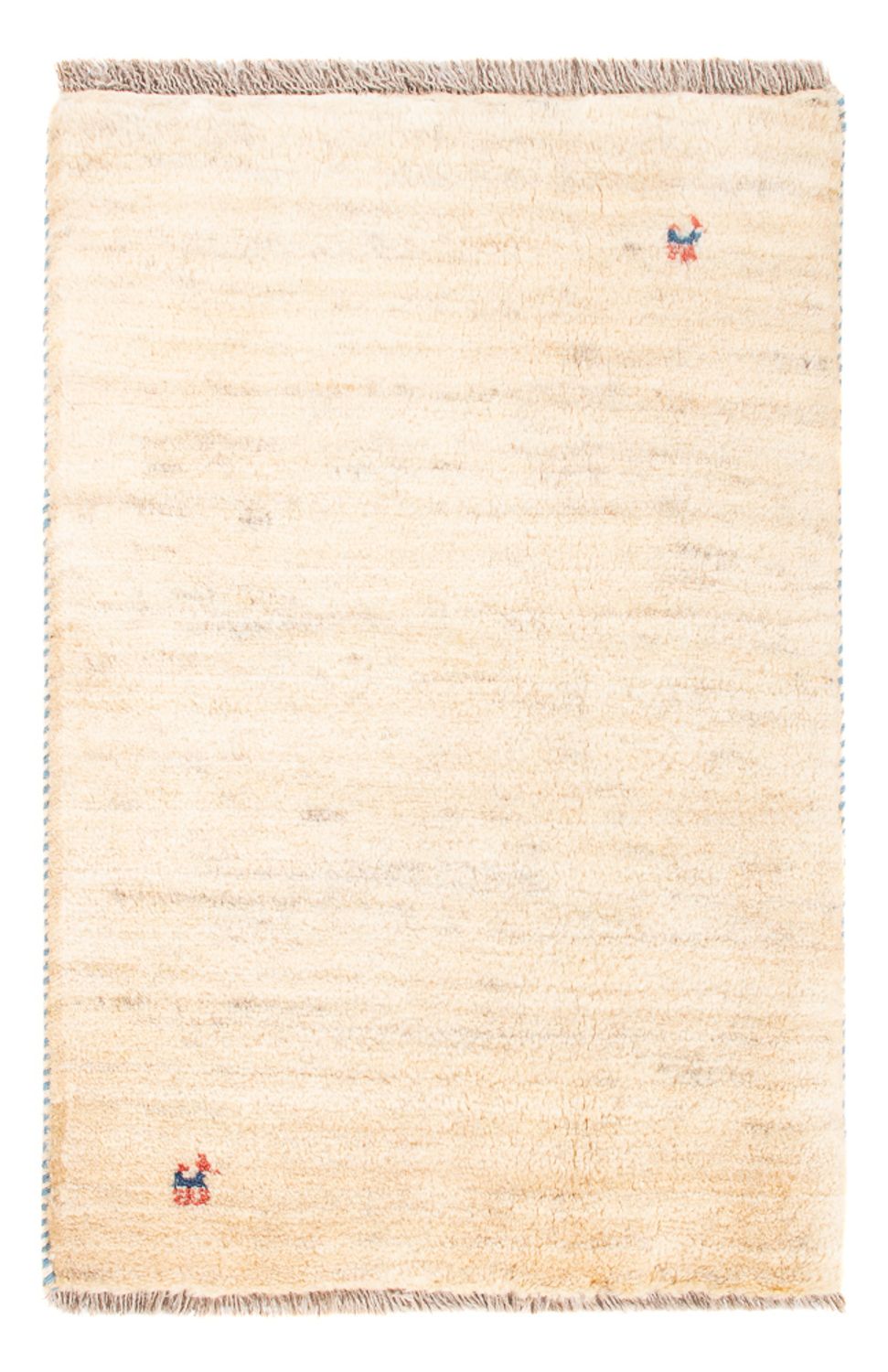 Gabbeh-tæppe - Persisk - 85 x 60 cm - lys beige