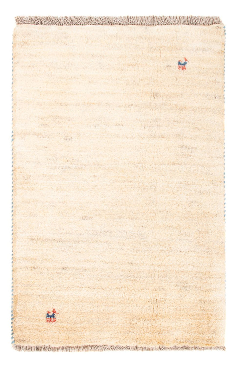 Gabbeh-tæppe - Persisk - 85 x 60 cm - lys beige