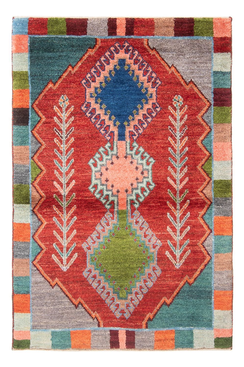 Gabbeh-tæppe - Persisk - 149 x 94 cm - rød