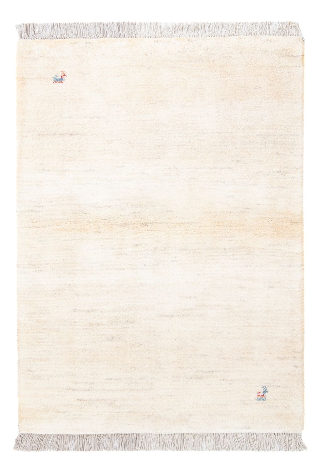 Gabbeh-tæppe - Persisk - 150 x 97 cm - naturlig hvid
