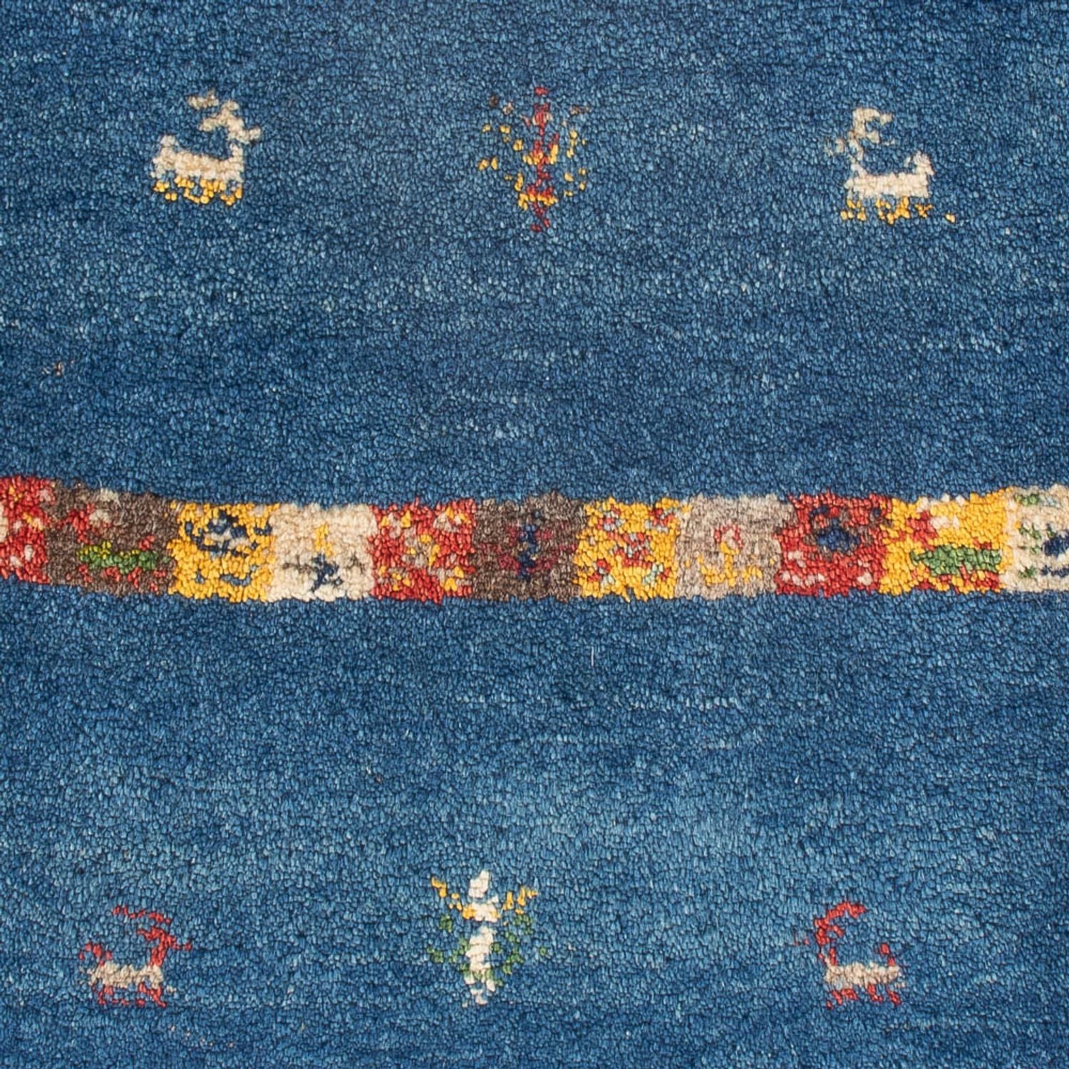 Gabbeh-tæppe - Persisk - 87 x 63 cm - flerfarvet