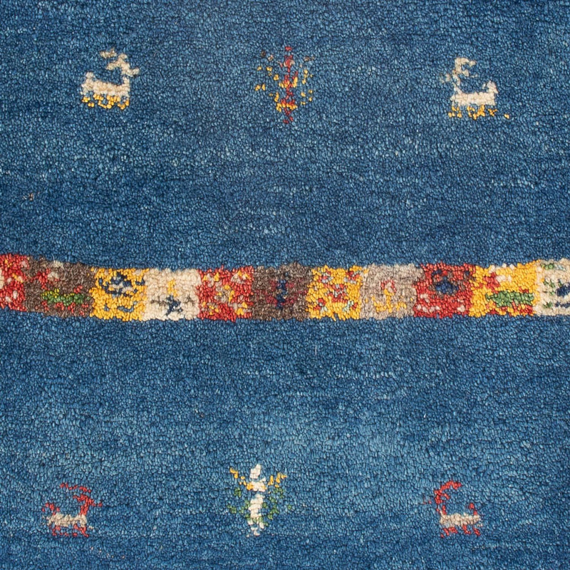 Gabbeh-tæppe - Persisk - 87 x 63 cm - flerfarvet