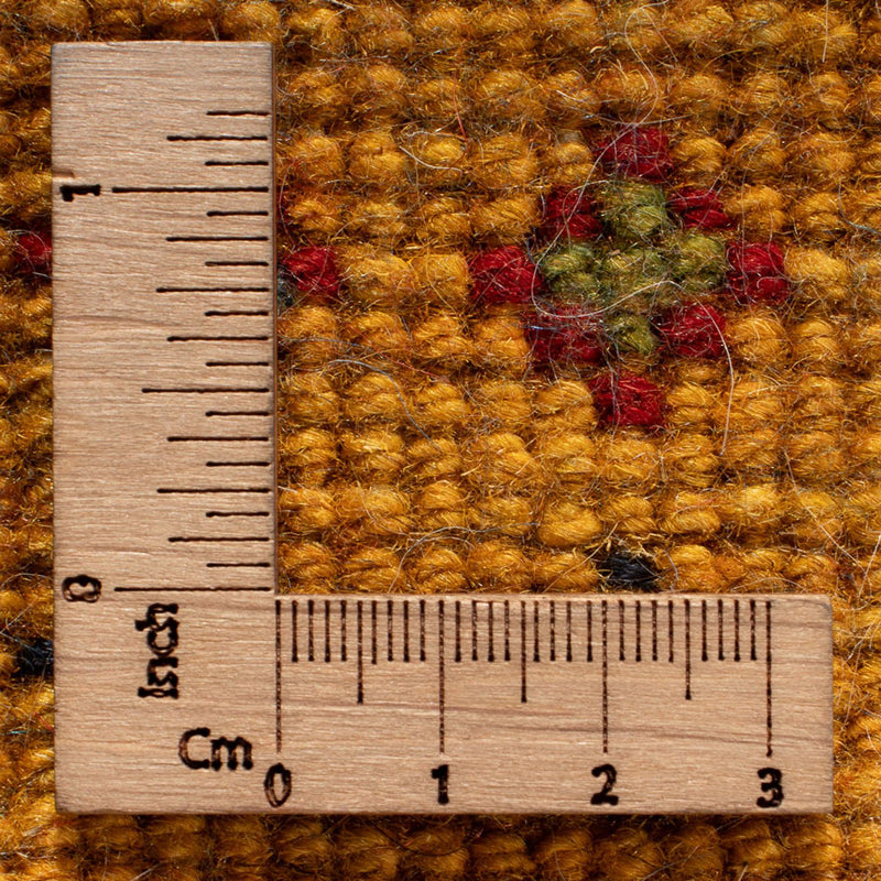 Gabbeh-tæppe - Persisk - 84 x 62 cm - guld
