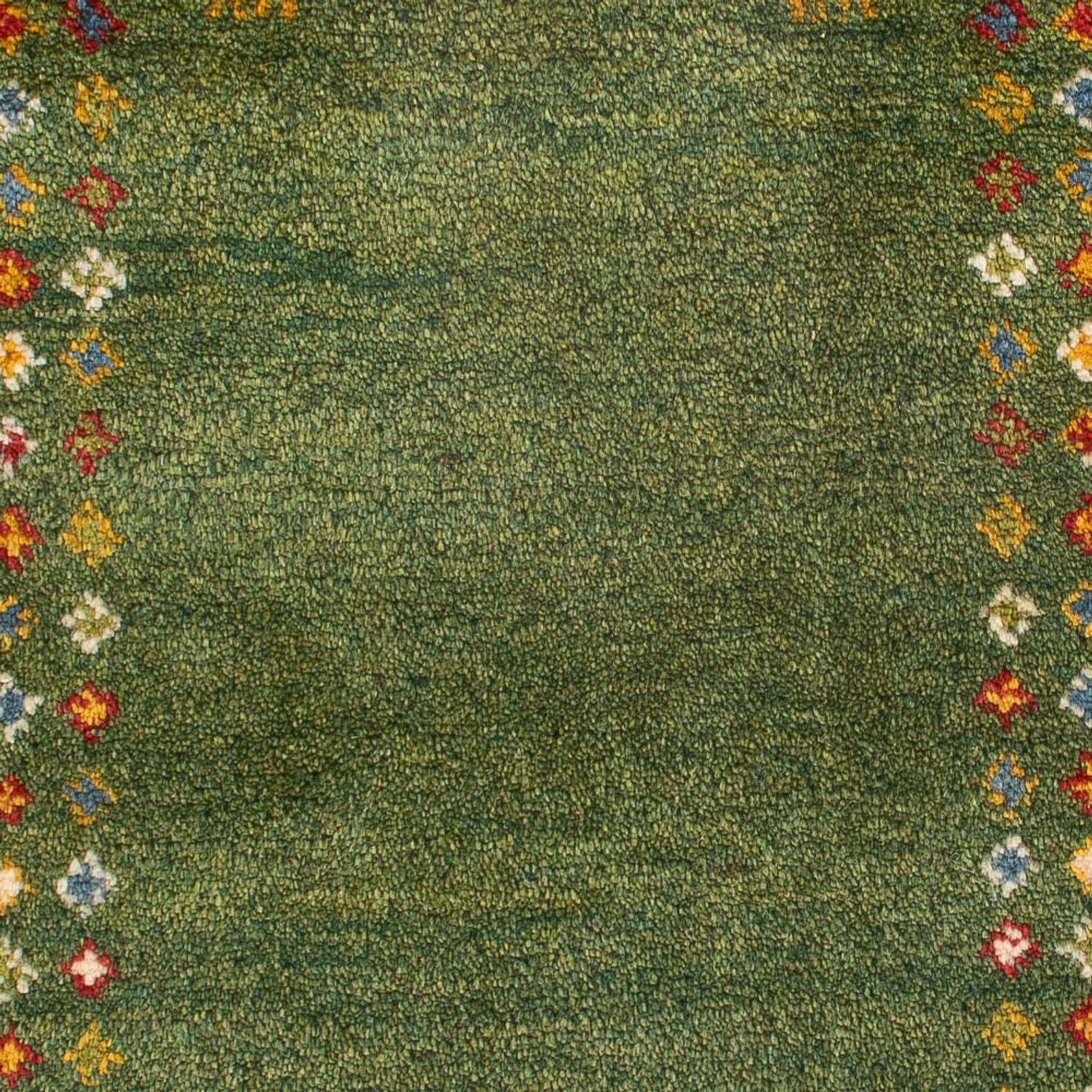 Gabbeh-tæppe - Persisk - 89 x 62 cm - havgrønt