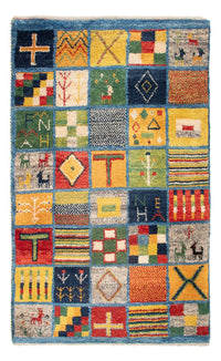 Gabbeh-tæppe - Persisk - 98 x 61 cm - flerfarvet