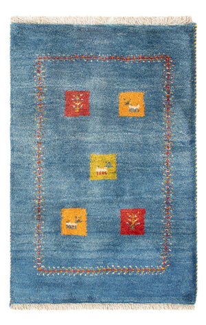 Gabbeh-tæppe - Persisk - 87 x 59 cm - flerfarvet