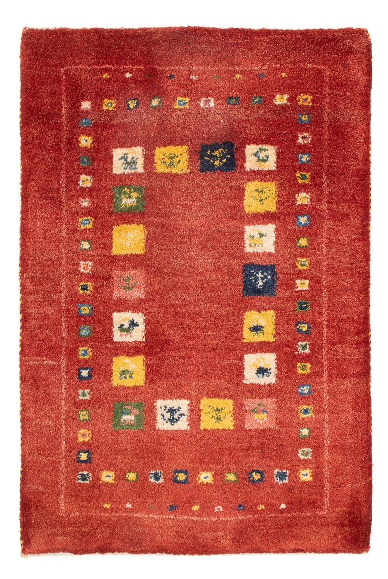 Gabbeh-tæppe - Persisk - 88 x 59 cm - flerfarvet
