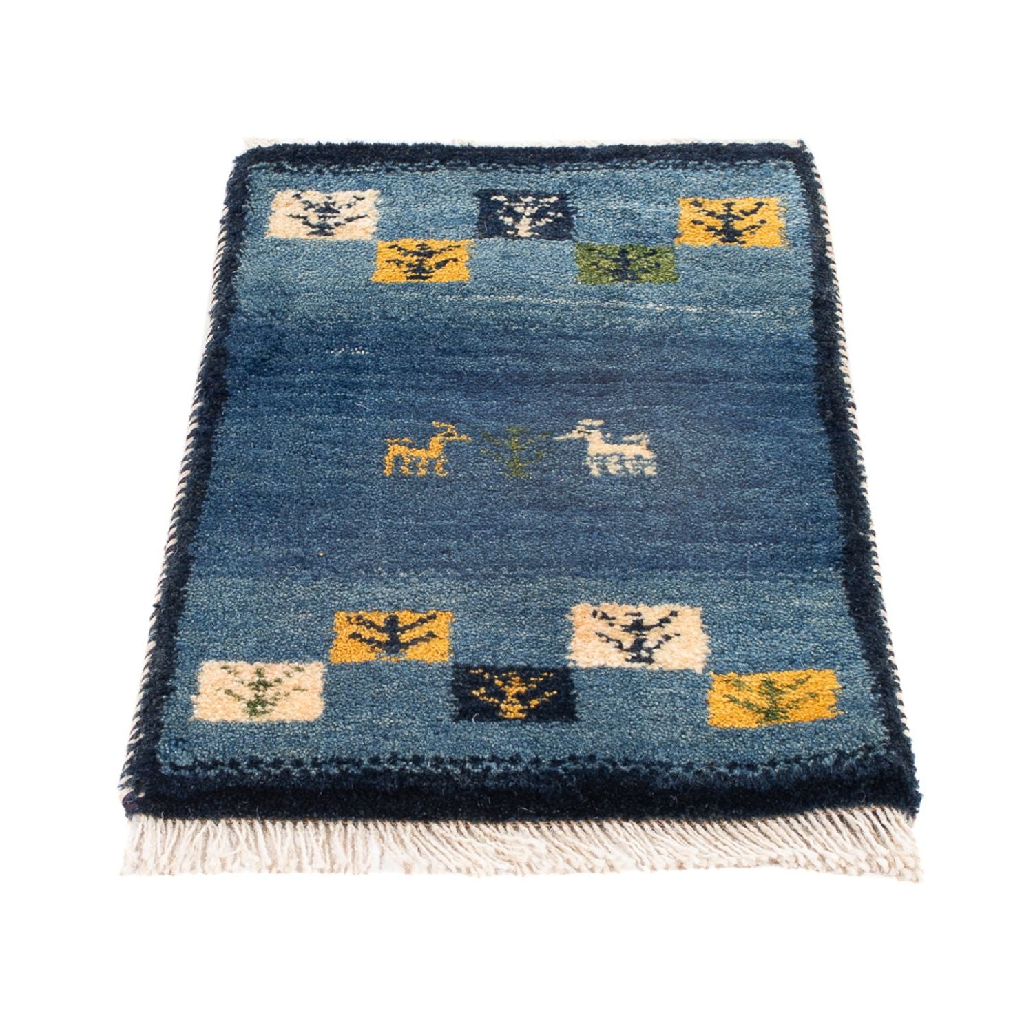 Gabbeh-tæppe - Persisk - 60 x 40 cm - flerfarvet