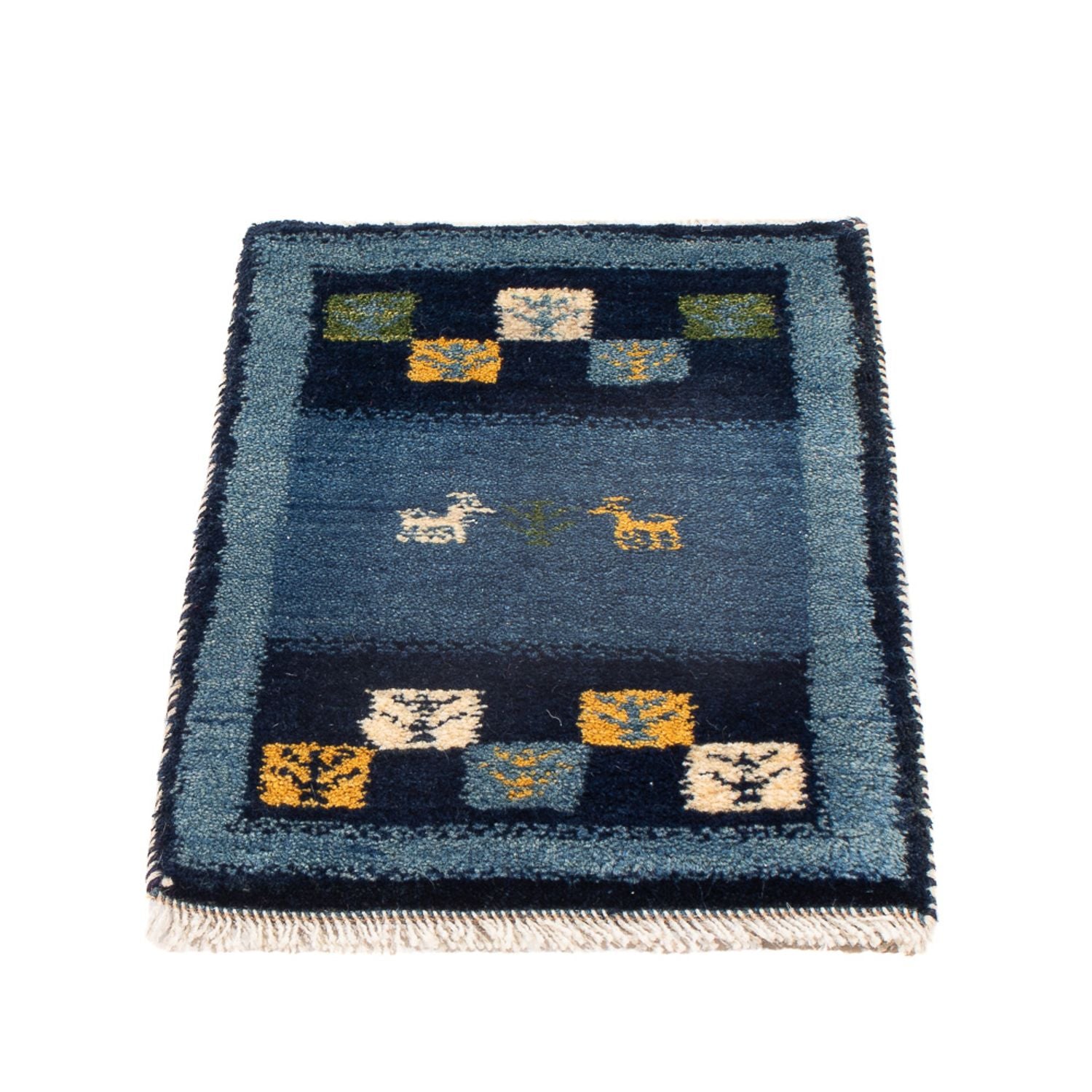 Gabbeh-tæppe - Persisk - 60 x 40 cm - flerfarvet