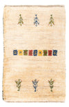 Persisk Gabbeh Tæppe 40x60cm - Perserteppich Wollteppich - Rektangulær / Flerfarvet / 40 x 60 cm Rektangulær