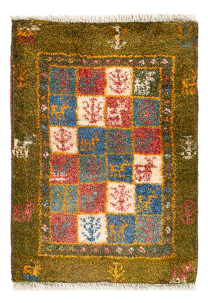 Gabbeh-tæppe - Persisk - 60 x 40 cm - flerfarvet