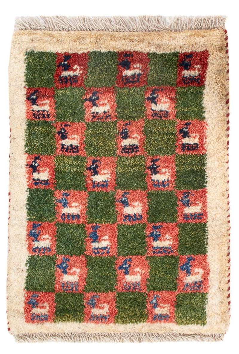 Gabbeh-tæppe - Persisk - 60 x 40 cm - flerfarvet