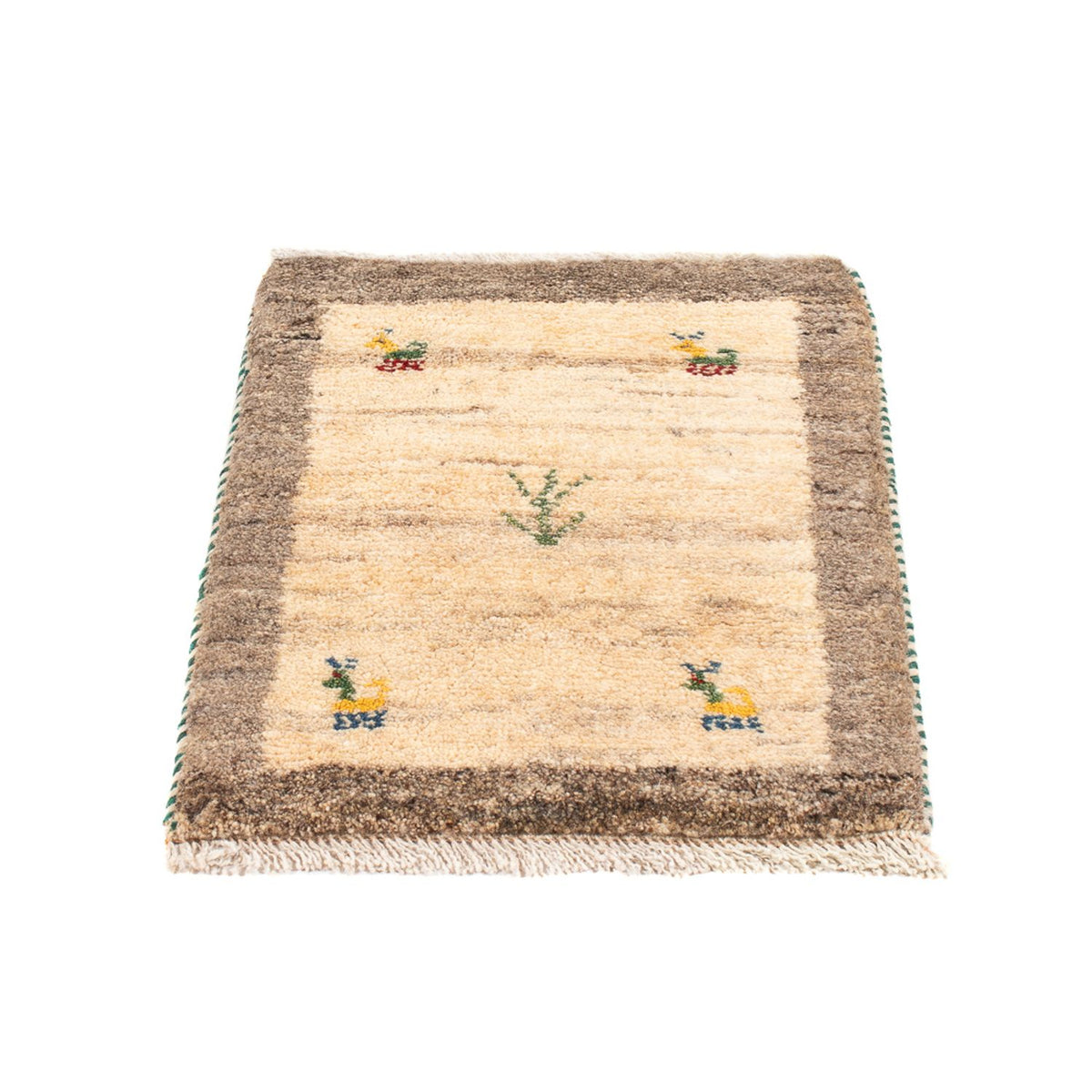 Gabbeh-tæppe - Persisk - 60 x 40 cm - beige