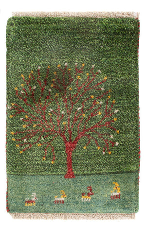Gabbeh-tæppe - Persisk - 60 x 40 cm - flerfarvet