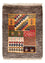 Gabbeh-tæppe - Persisk - 60 x 40 cm - flerfarvet