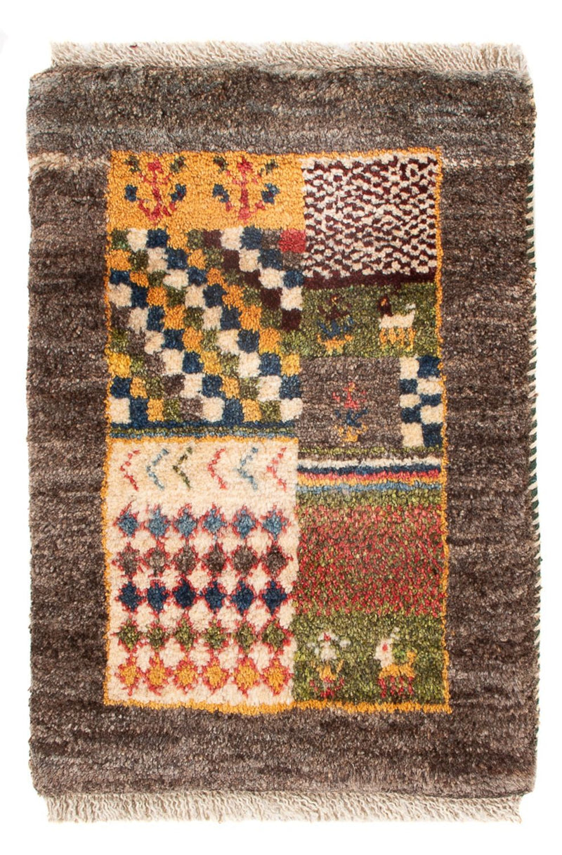 Gabbeh-tæppe - Persisk - 60 x 40 cm - flerfarvet
