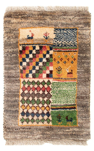 Gabbeh-tæppe - Persisk - 60 x 40 cm - flerfarvet