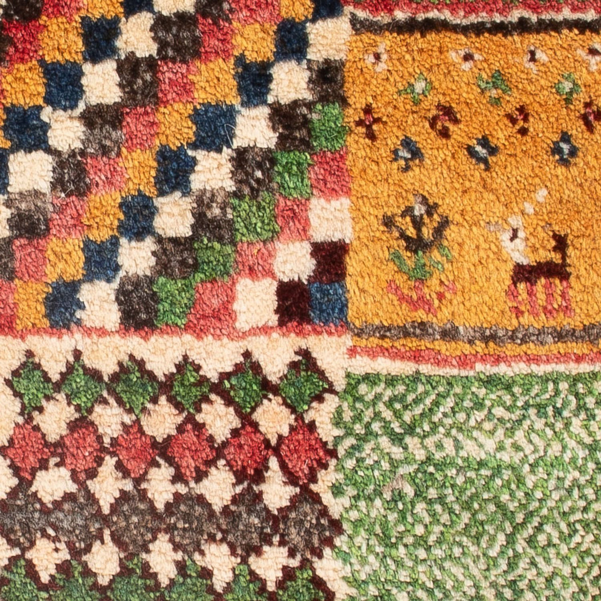 Gabbeh-tæppe - Persisk - 60 x 40 cm - flerfarvet