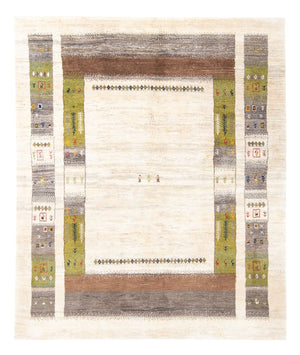 Gabbeh-tæppe - Persisk - 245 x 200 cm - creme