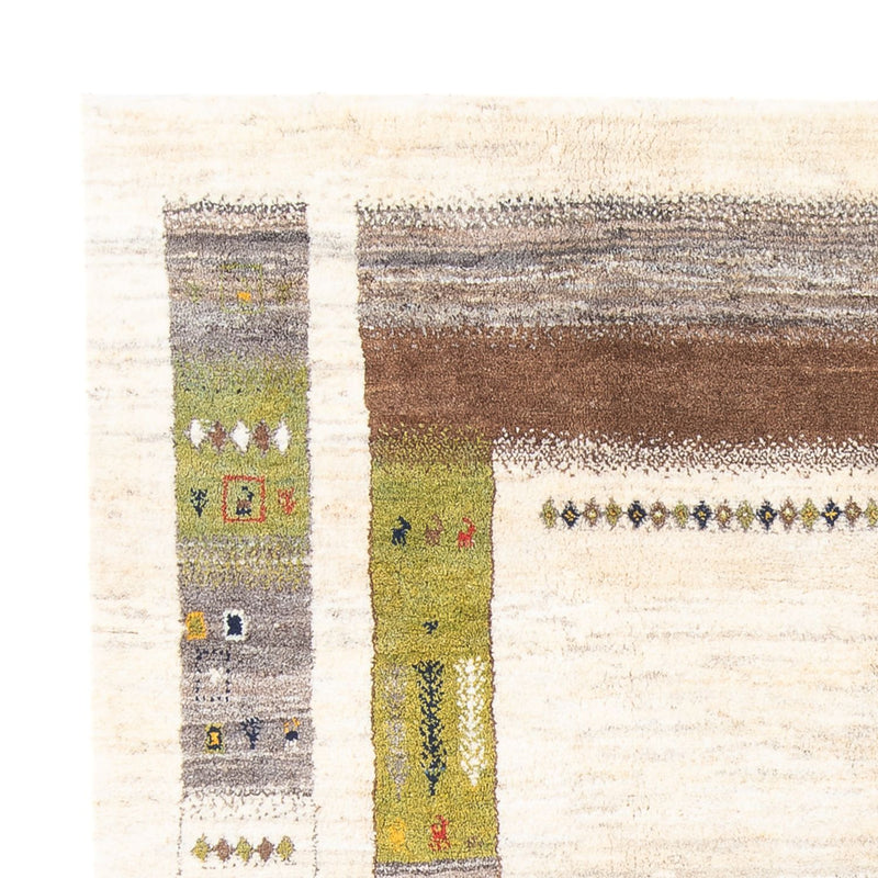 Gabbeh-tæppe - Persisk - 245 x 200 cm - creme