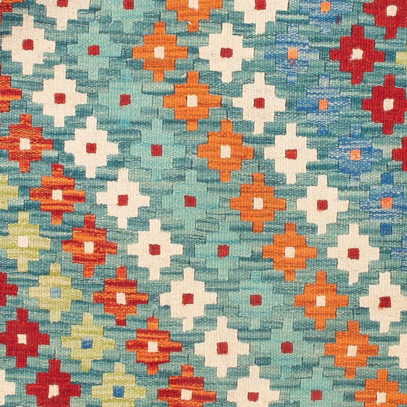 Kelim Carpet - Splash firkantet  - 88 x 90 cm - flerfarvet