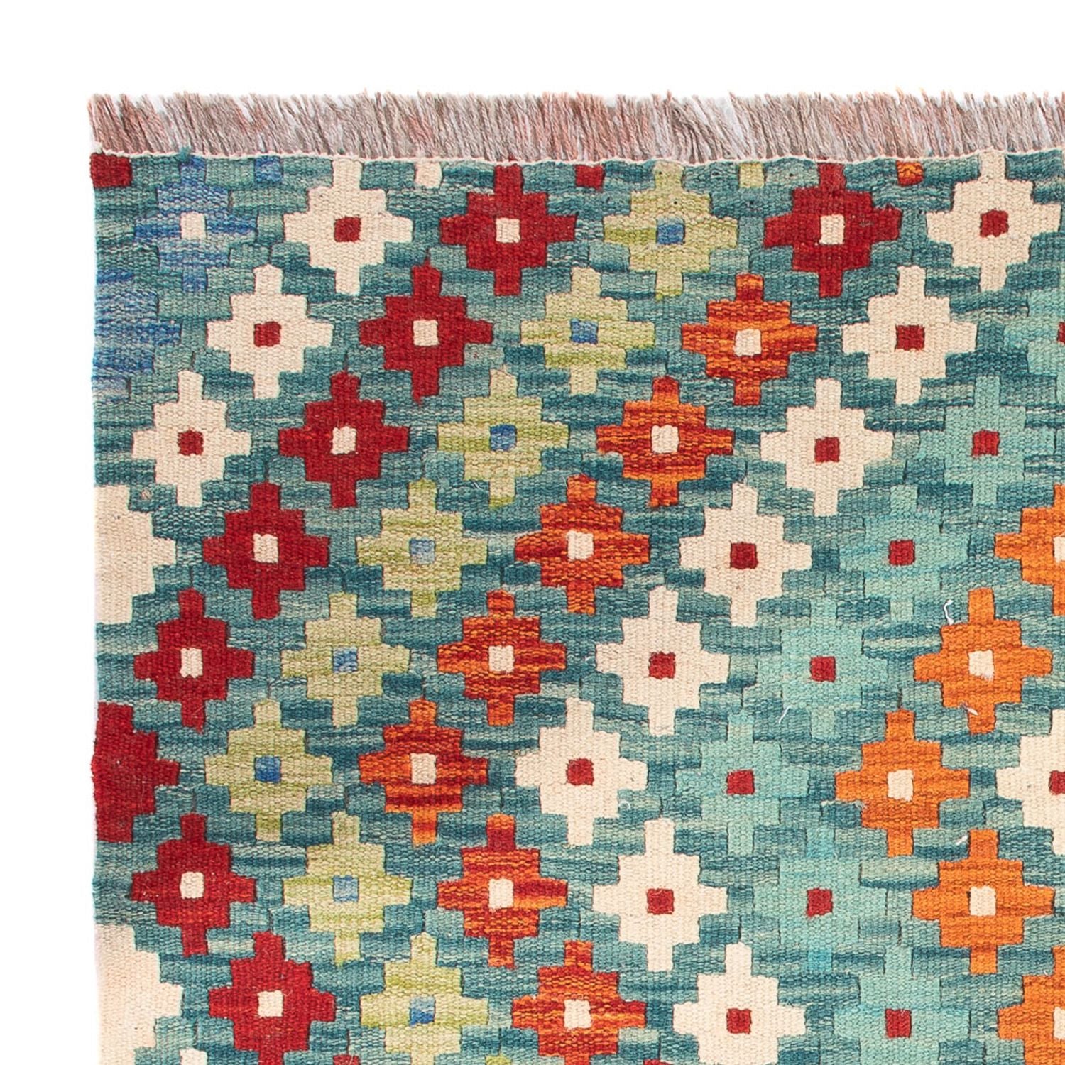 Kelim Carpet - Splash firkantet  - 88 x 90 cm - flerfarvet