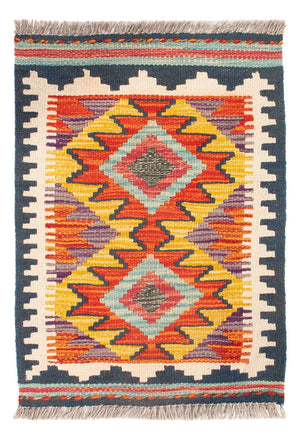 Kelim Carpet - Splash - 60 x 40 cm - flerfarvet